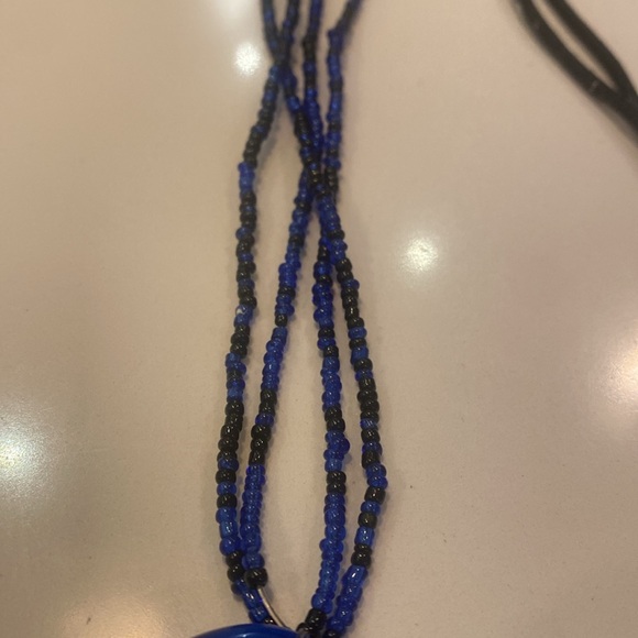 Bundle of 3 Necklace 🧿 Evil Eye Hand-Blown Glass Necklaces Boho - Picture 3 of 7